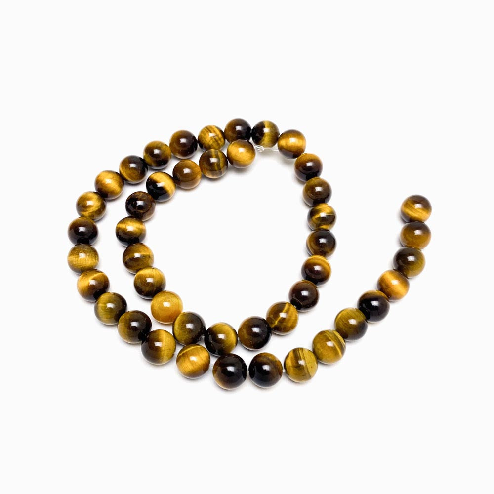 Fiada Contas Olho de Tigre 8mm - Classe A