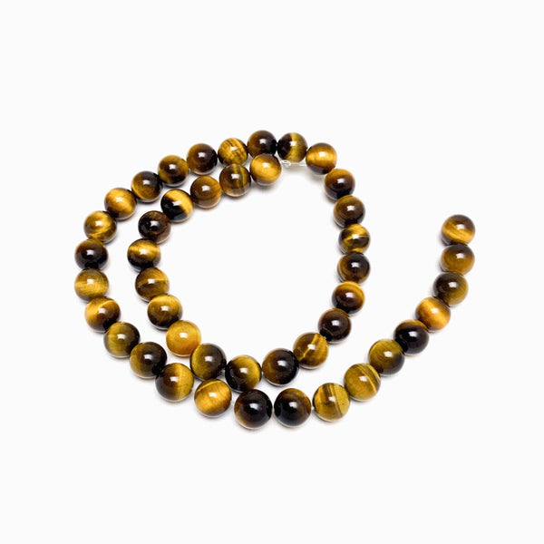 Fiada Contas Olho de Tigre 8mm - Classe A