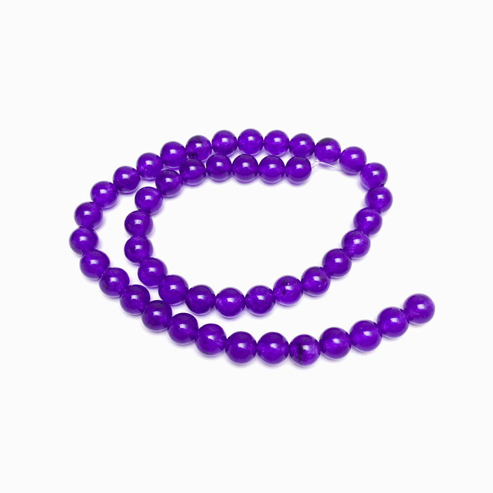 Fiada Contas Quartzo Roxo 8mm