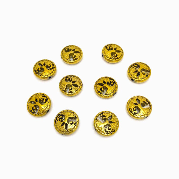 Fiada Contas de Hematita Árvore da Vida 12mm