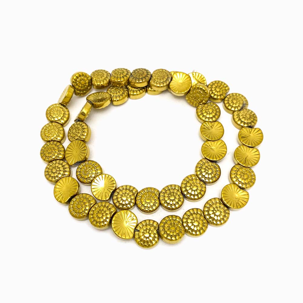 Fiada Contas de Hematita Concha 10mm