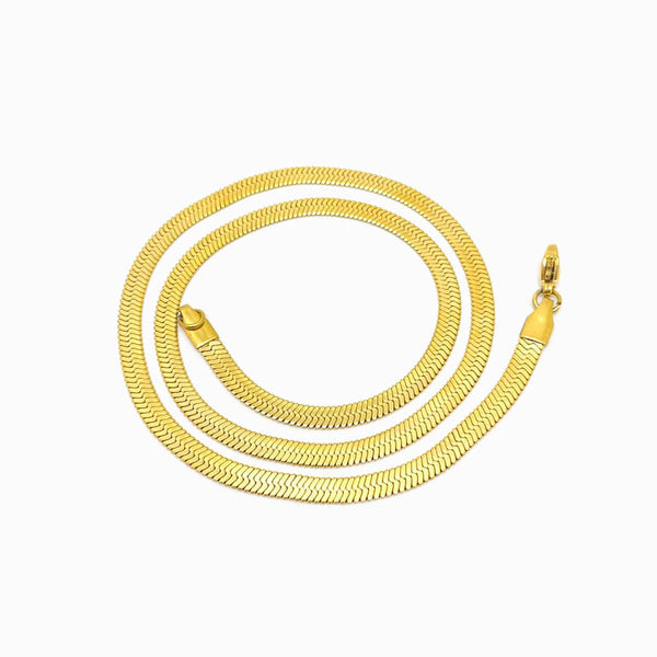 Fio de Aço Inox Malha Snake Achatada 4mm