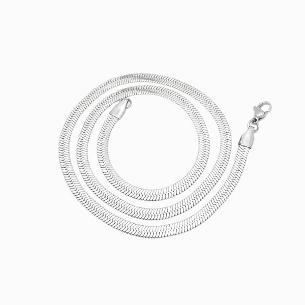Fio de Aço Inox Malha Snake Achatada 4mm