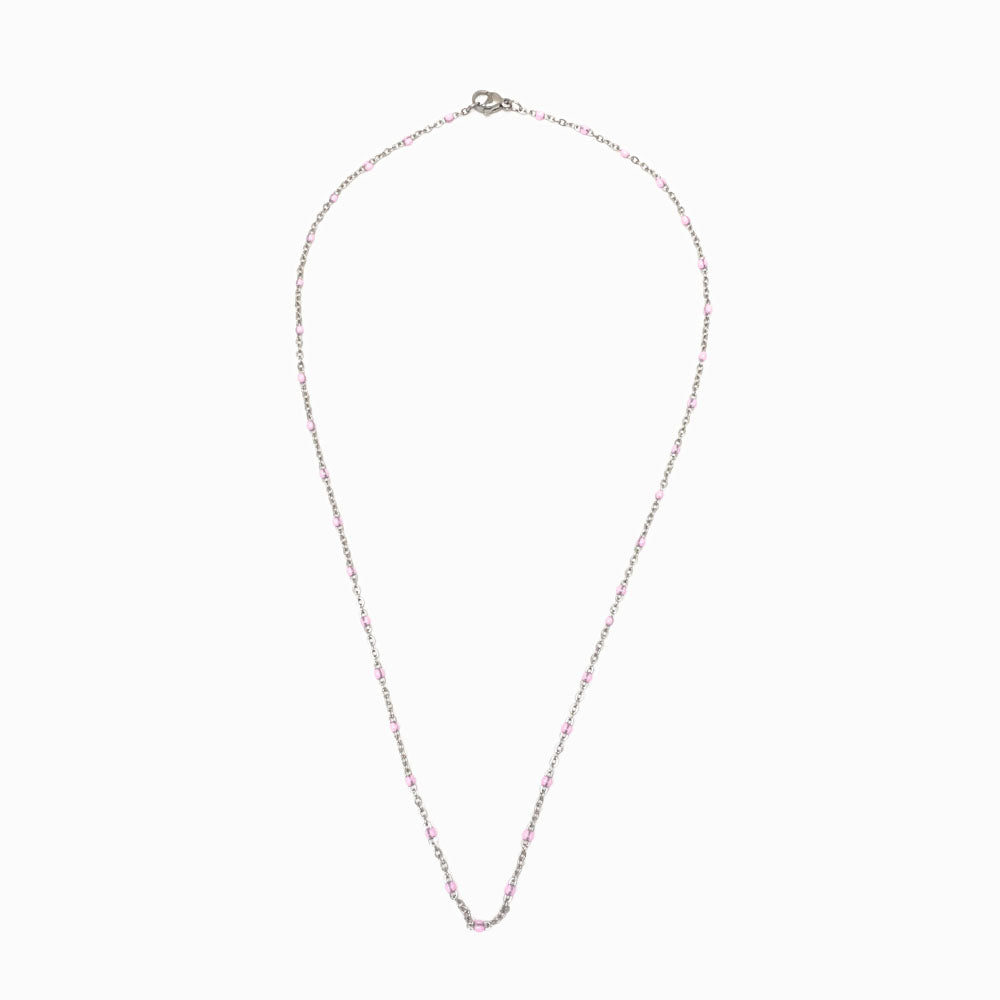 Fio Elo Oval com Verniz Rosa