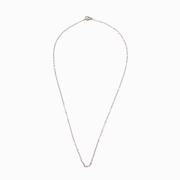 Fio Elo Oval com Verniz Rosa