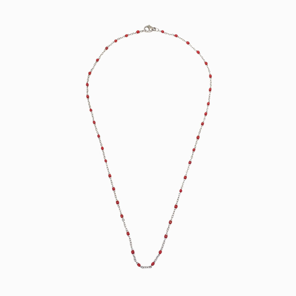 Fio Elo Oval com Verniz Vermelho - Aço Inox