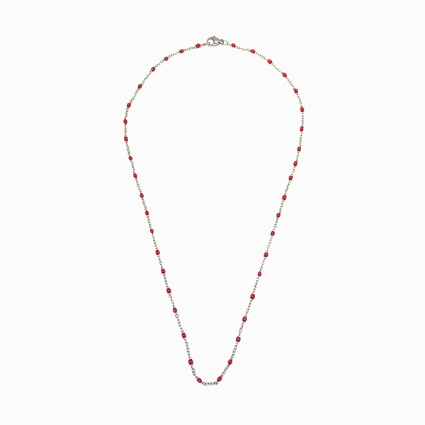 Fio Elo Oval com Verniz Vermelho - Aço Inox