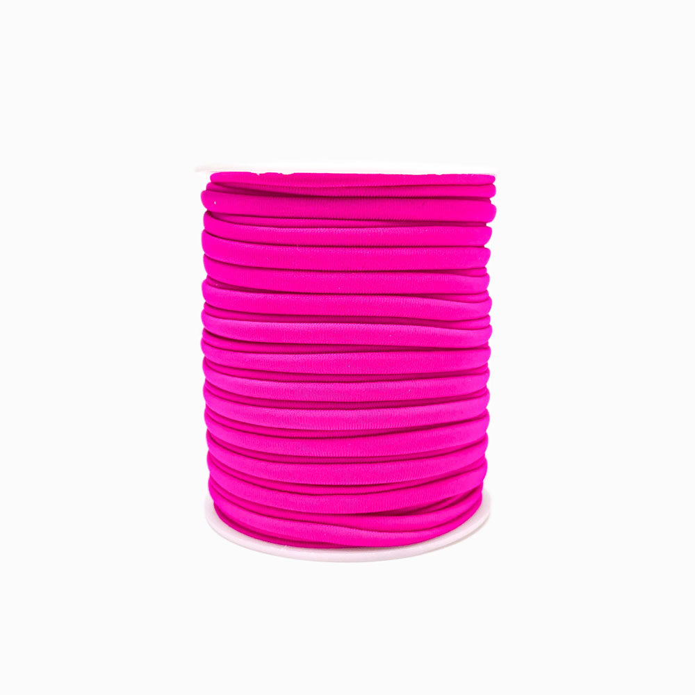 Rolo 20m Fio de Lycra Rosa Choque 5mm