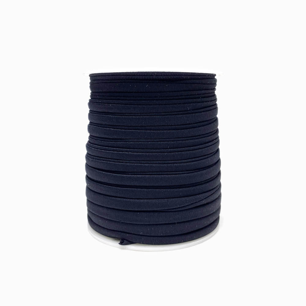 Rolo 20m Fio de Lycra Preto 5mm