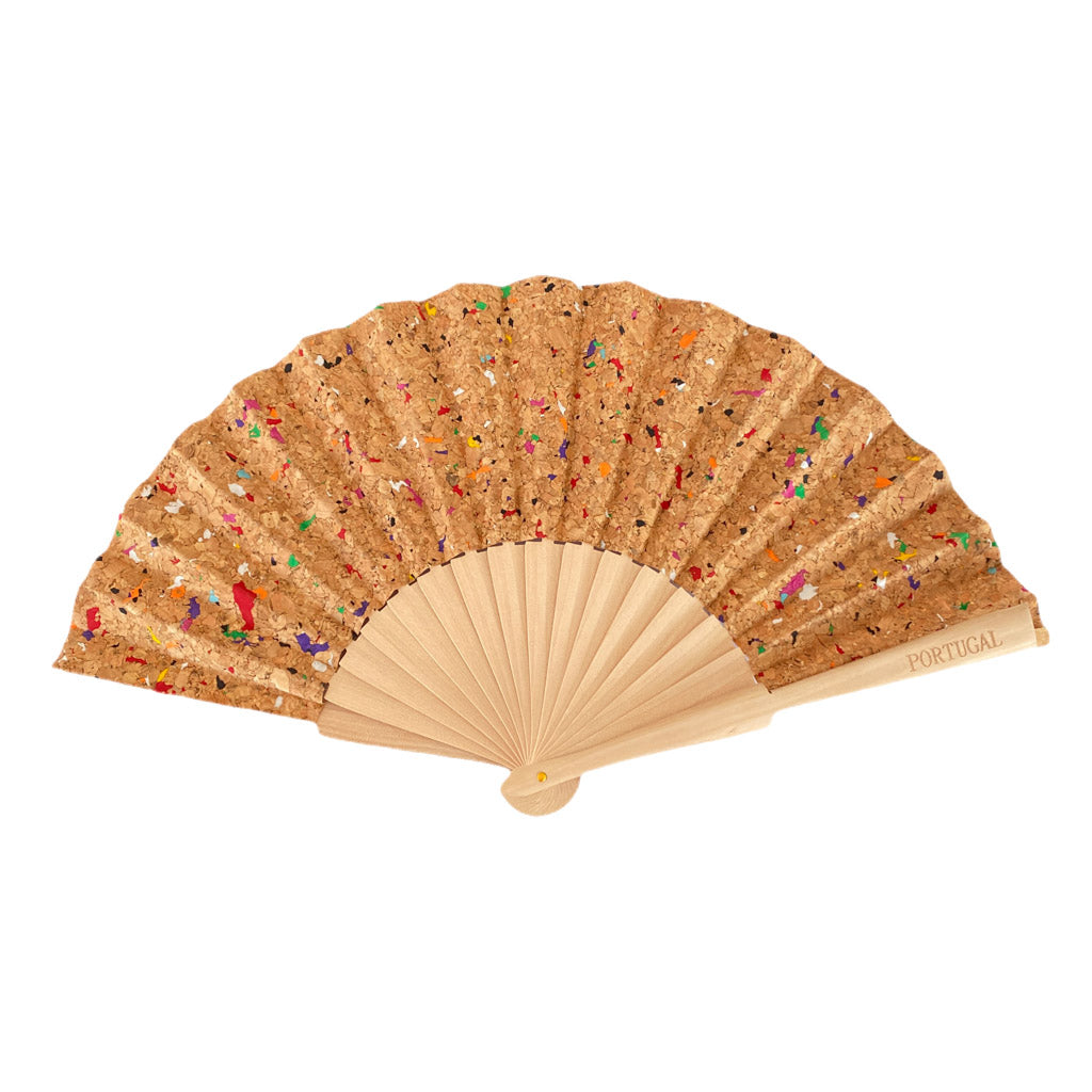 Leque em Cortiça Natural