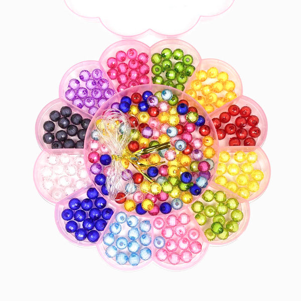 Kit de contas acrílicas