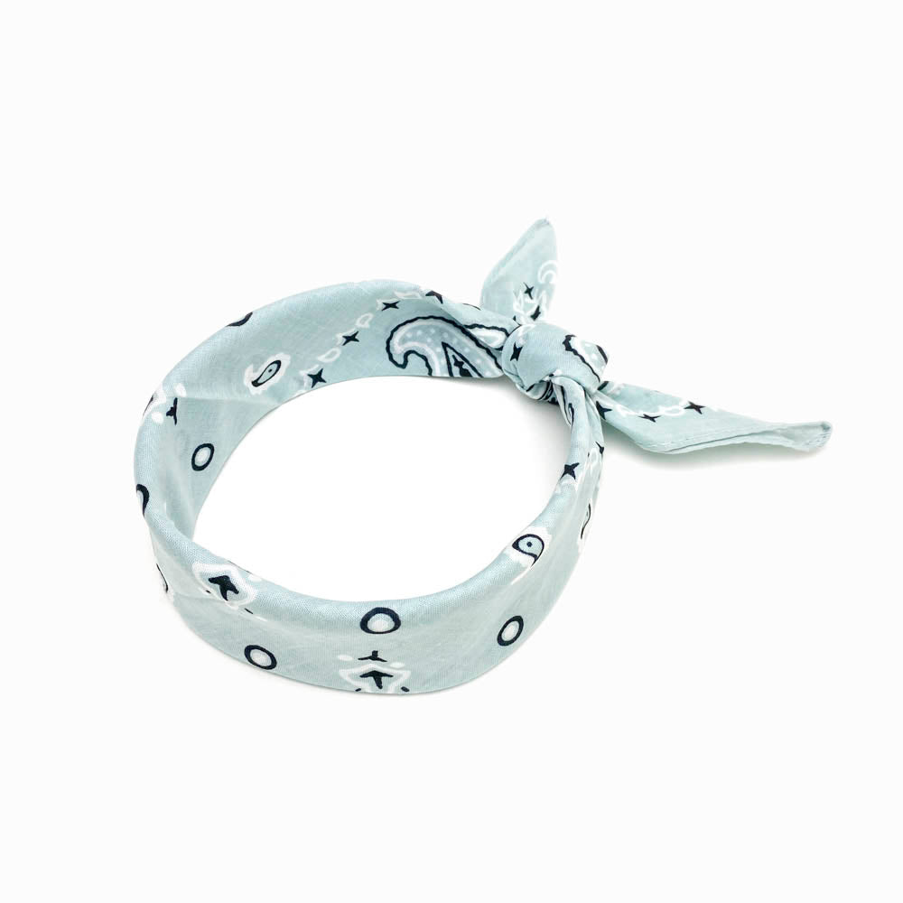 Lenço de Cabeça 55x55cm Azul Claro