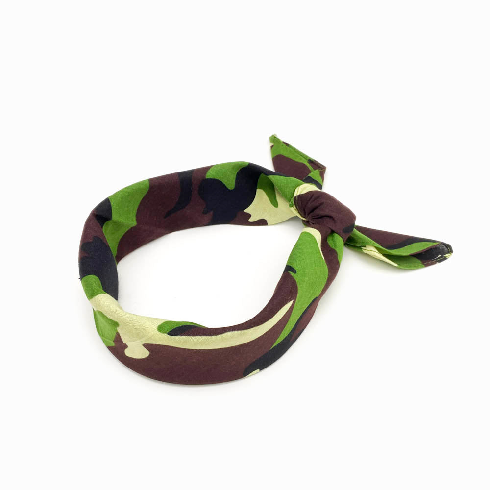 Lenço de Cabeça 55x55cm Militar