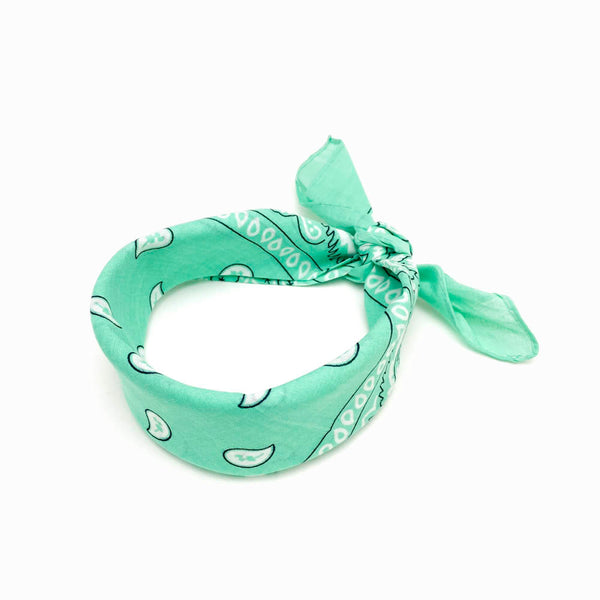 Lenço de Cabeça 55x55cm Verde Água