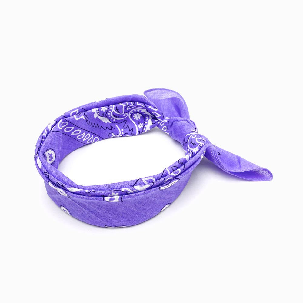 Lenço de Cabeça 55x55cm Lavanda