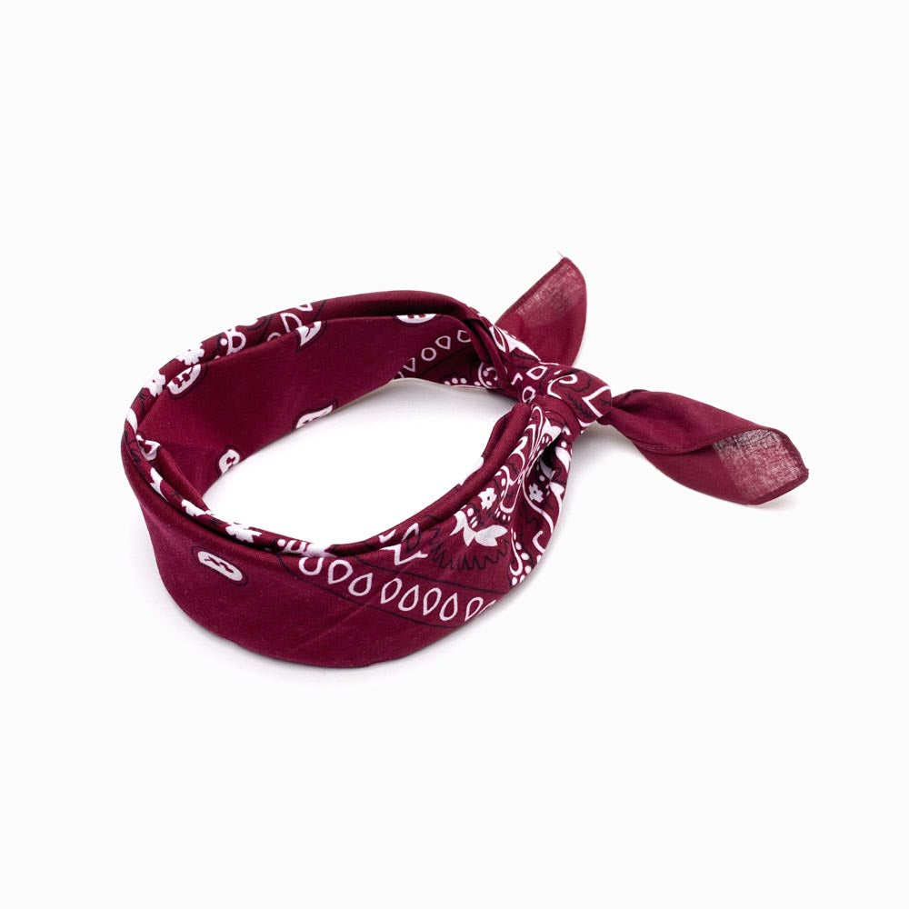 Lenço de Cabeça 55x55cm Bordeaux