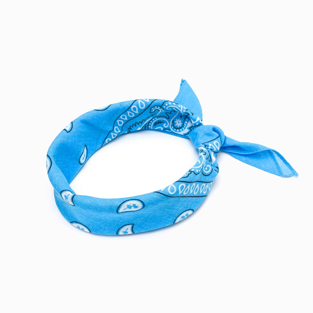 Lenço de Cabeça 55x55cm Azul