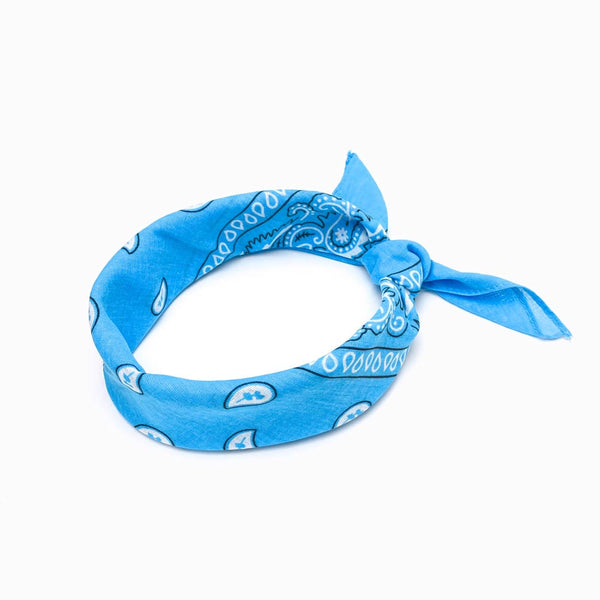 Lenço de Cabeça 55x55cm Azul