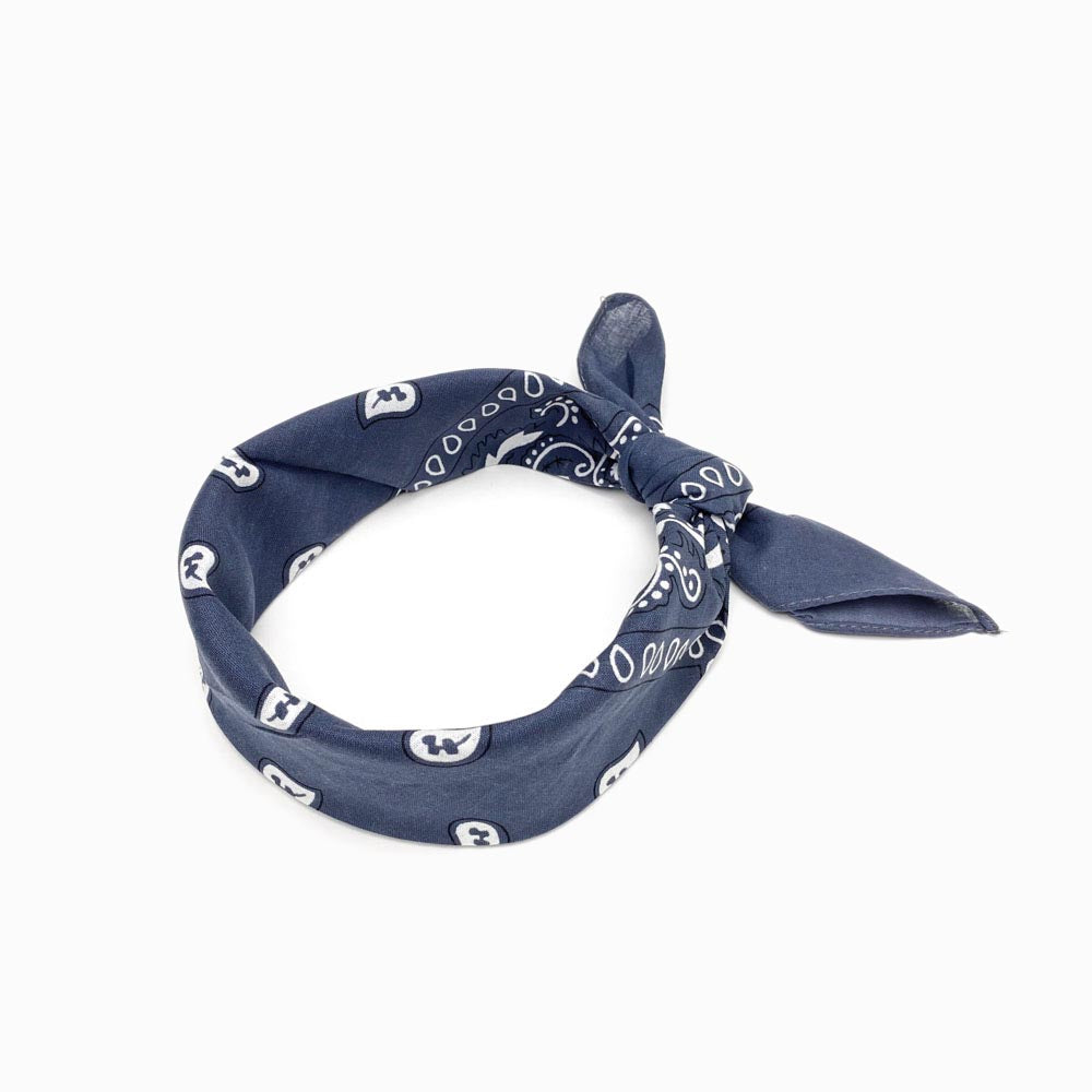 Lenço de Cabeça 55x55cm Cinza Escuro