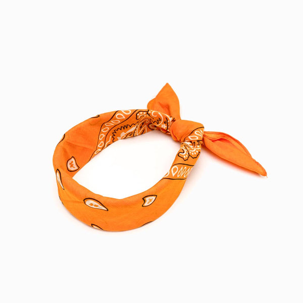 Lenço de Cabeça 55x55cm Laranja