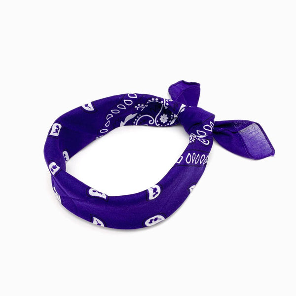 Lenço de Cabeça 55x55cm Roxo