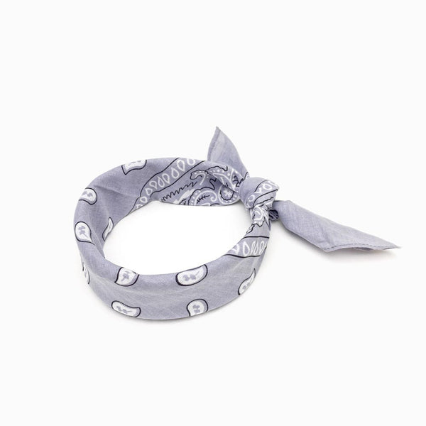 Lenço de Cabeça 55x55cm Cinza