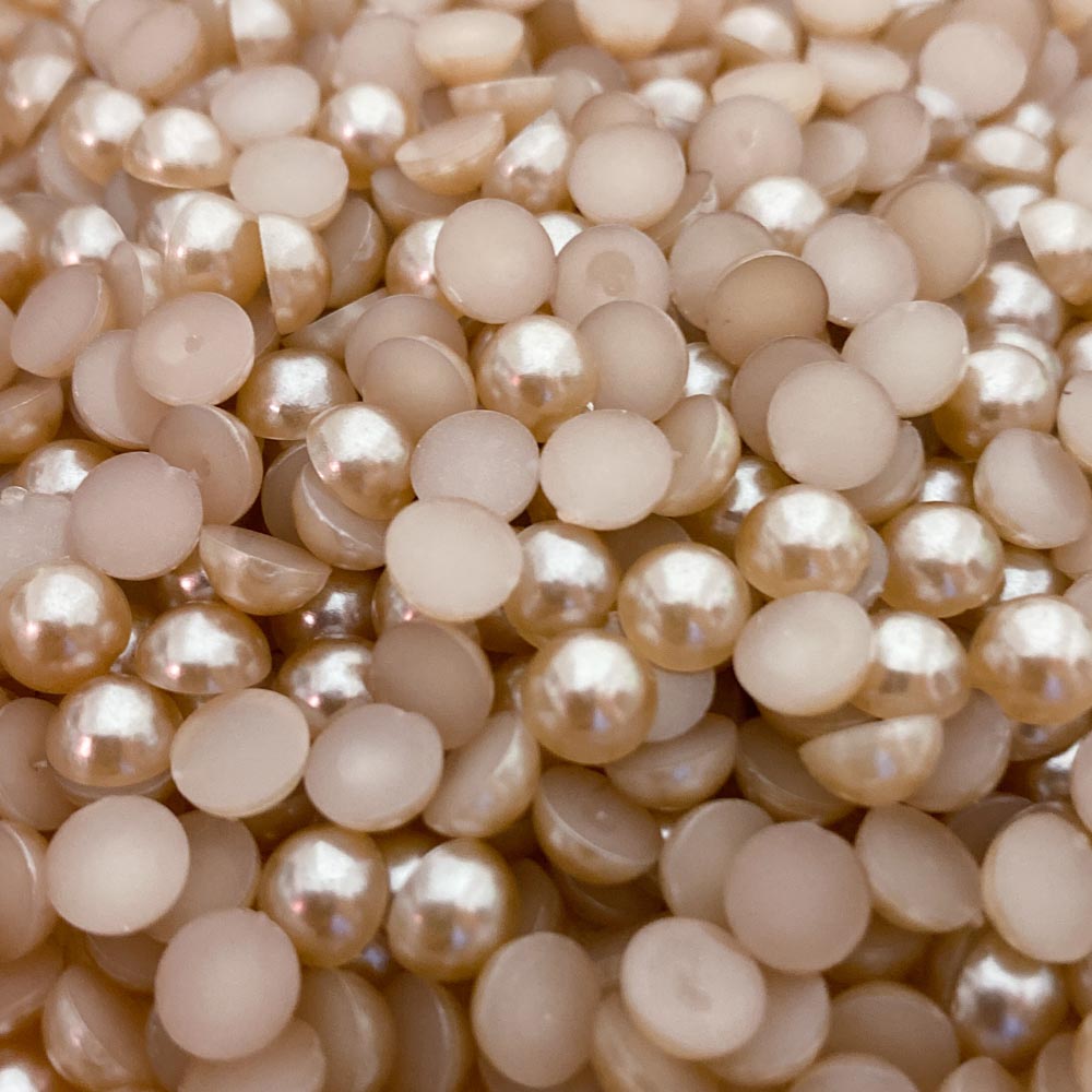 Meia pérola 6mm rosa