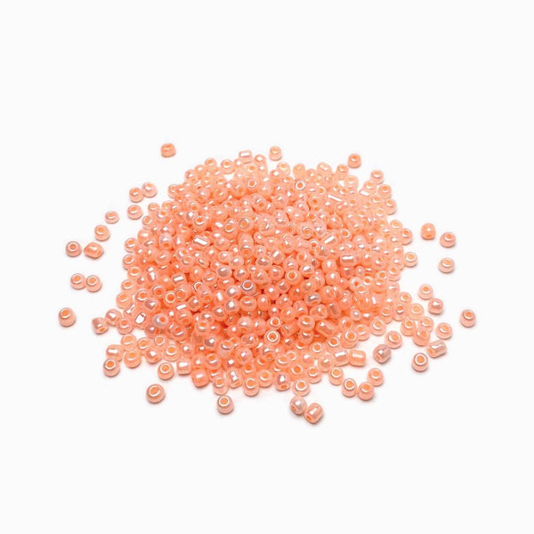 Missanga de vidro perolado 4mm pêssego