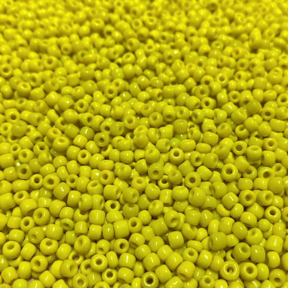 Missanga de vidro 3mm amarelo
