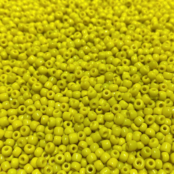 Missanga de vidro 3mm amarelo