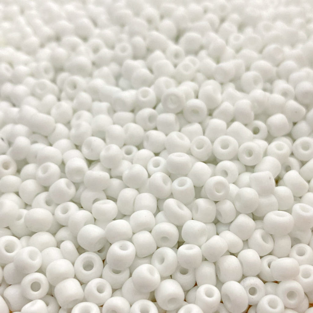 Missanga de vidro 3mm branco