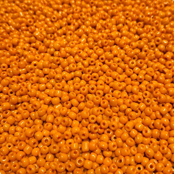 Missanga de vidro 3mm laranja