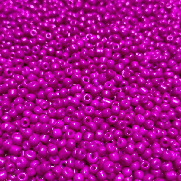 Missanga de vidro 3mm rosa choque