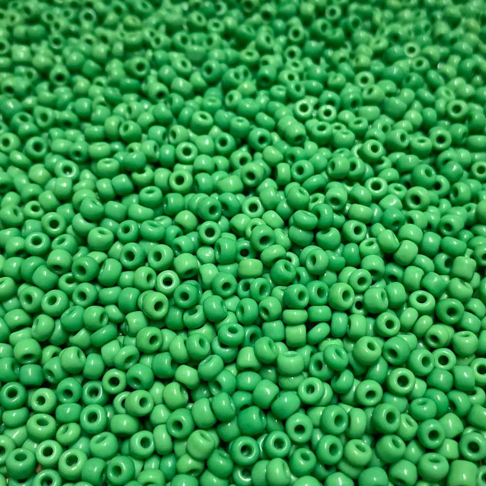 Missanga de vidro 3mm verde
