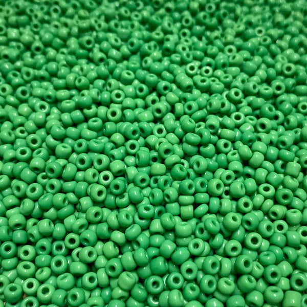 Missanga de vidro 3mm verde