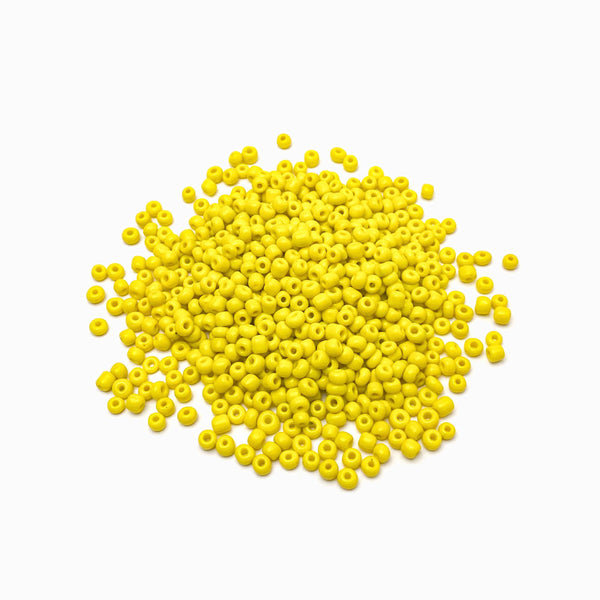 Missanga de vidro 4mm amarelo