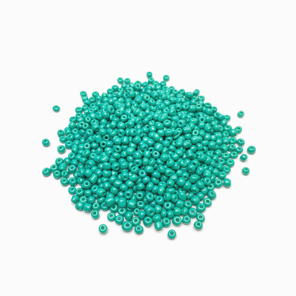 Missanga de vidro 4mm azul água