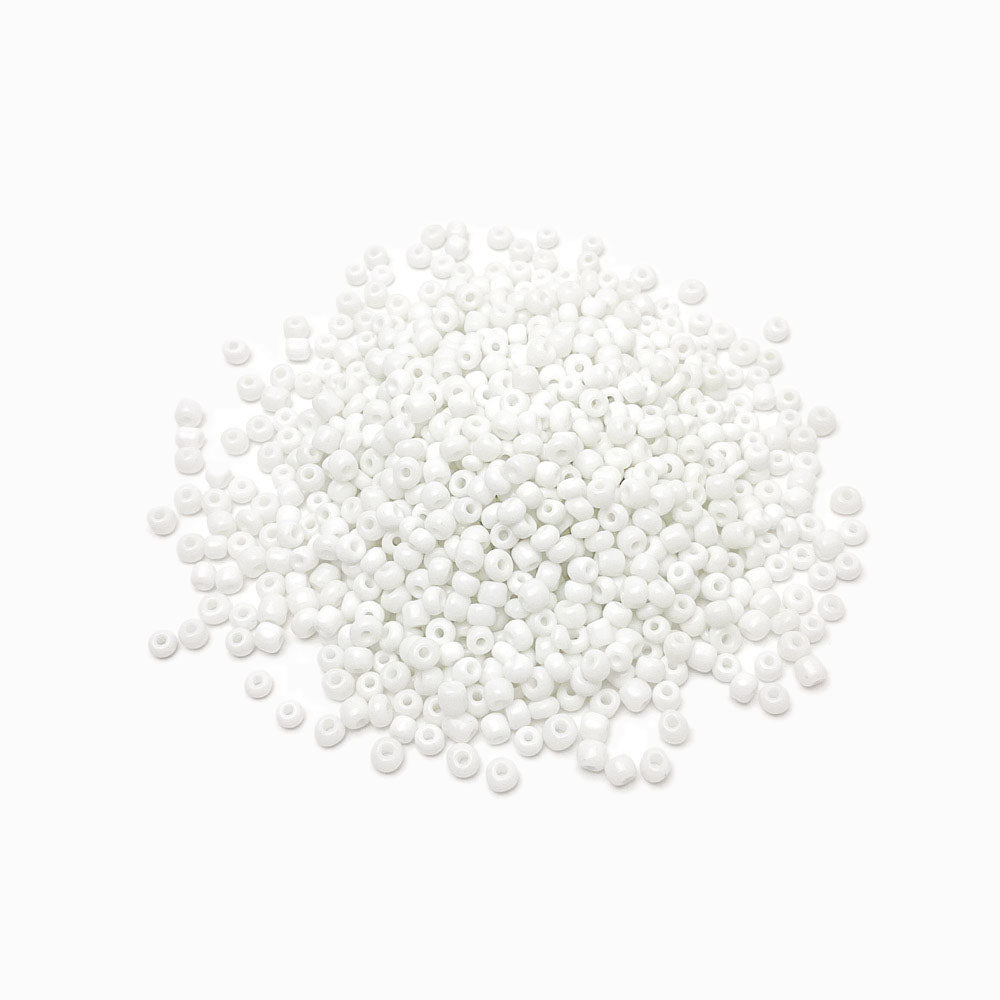 Missanga de vidro 4mm branco