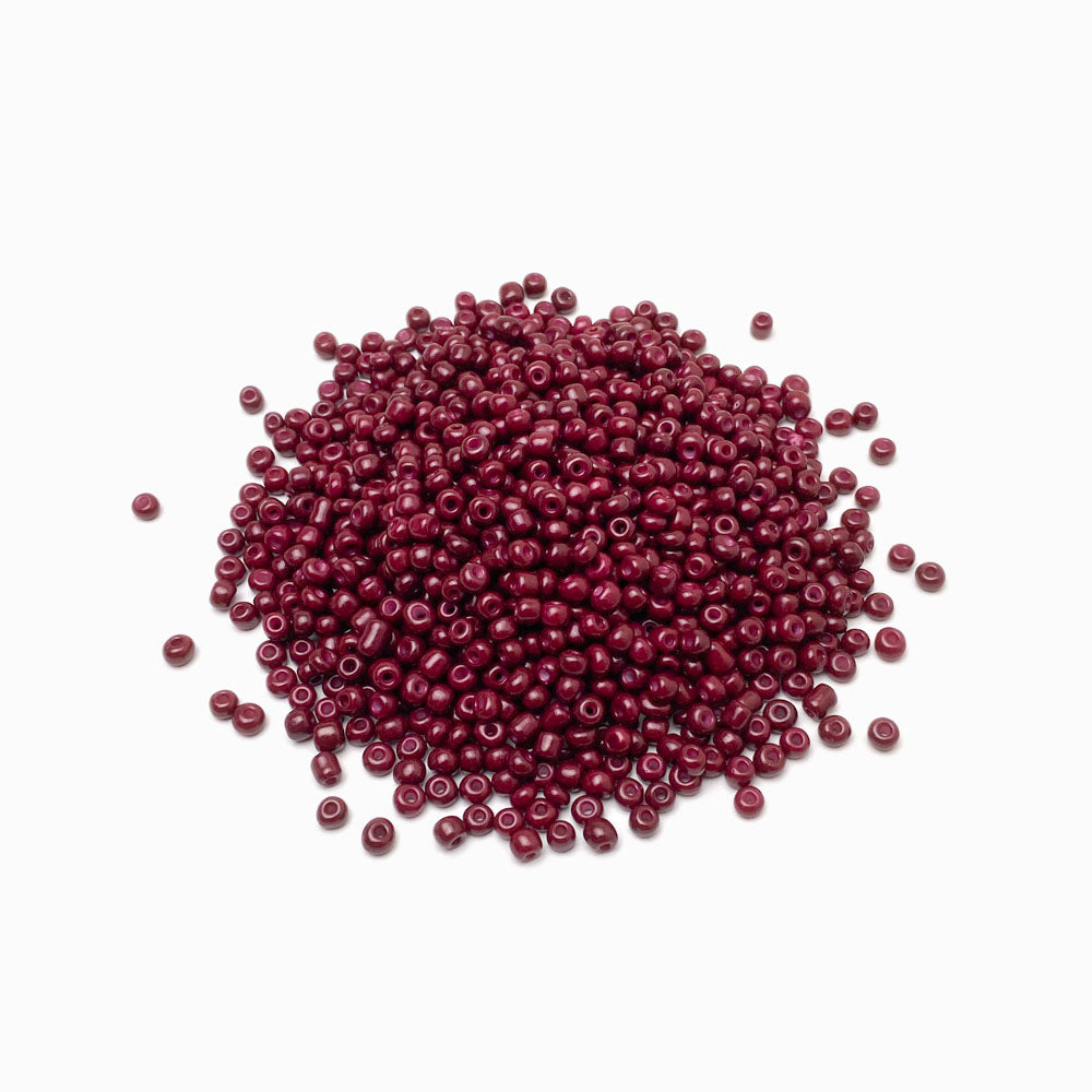 Missanga de vidro 4mm cereja