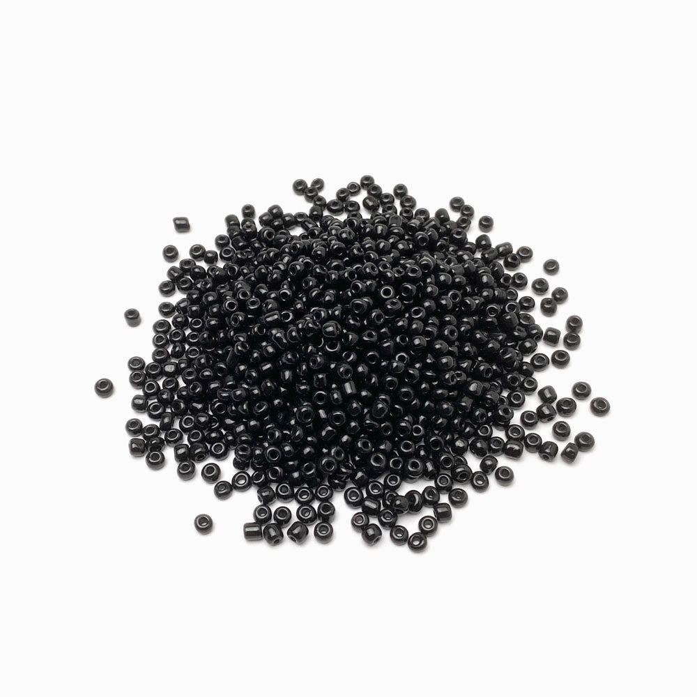 Missanga de vidro 4mm preto