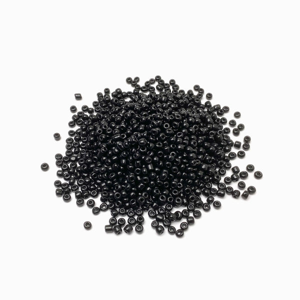 Missanga de vidro 4mm preto