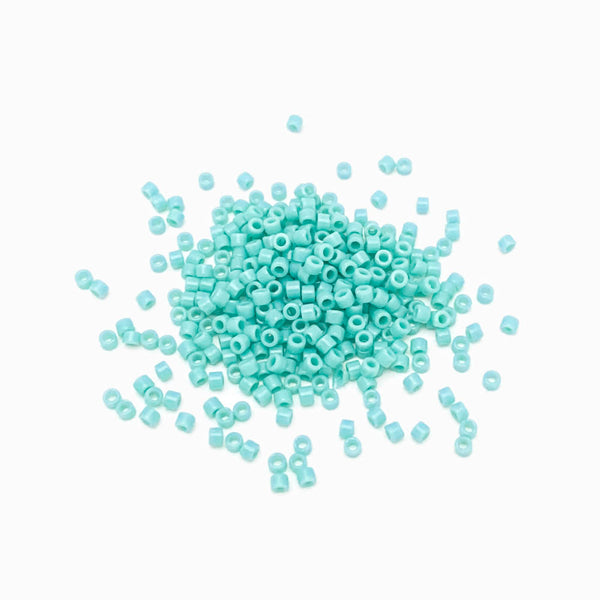 Missanga miyuki delica 2mm turquesa