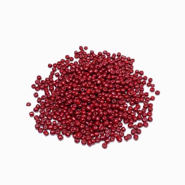 Missanga de vidro 4mm bordô