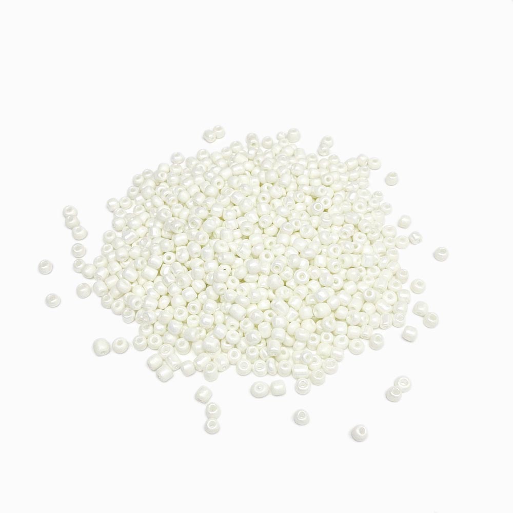 Missanga de vidro 4mm creme