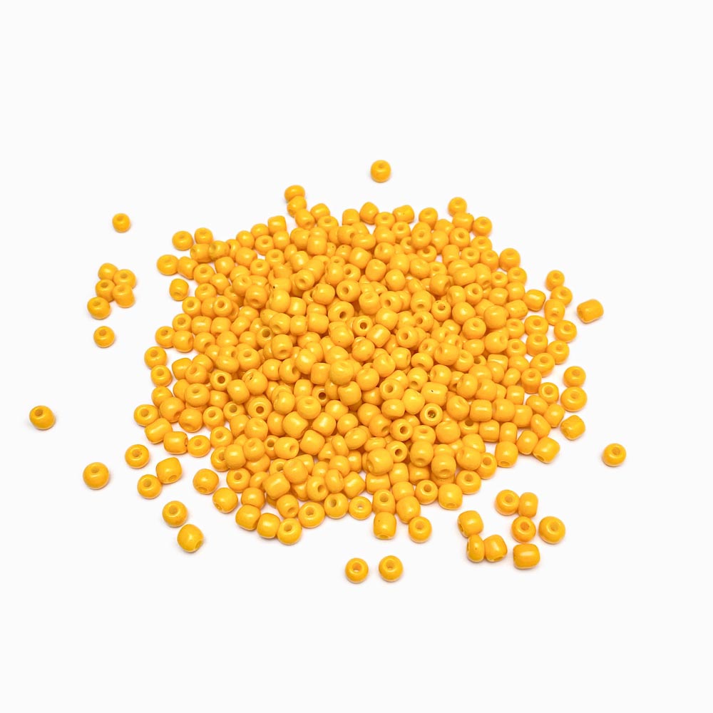 Missanga de vidro 4mm laranja claro