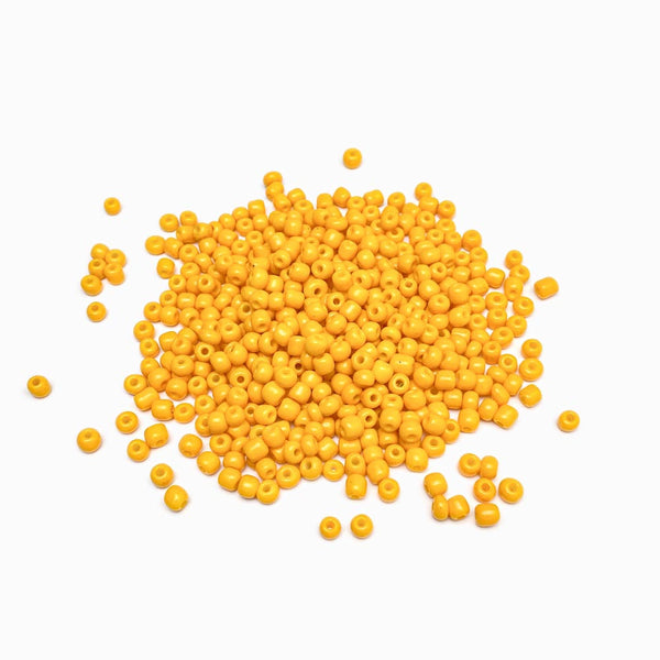 Missanga de vidro 4mm laranja claro