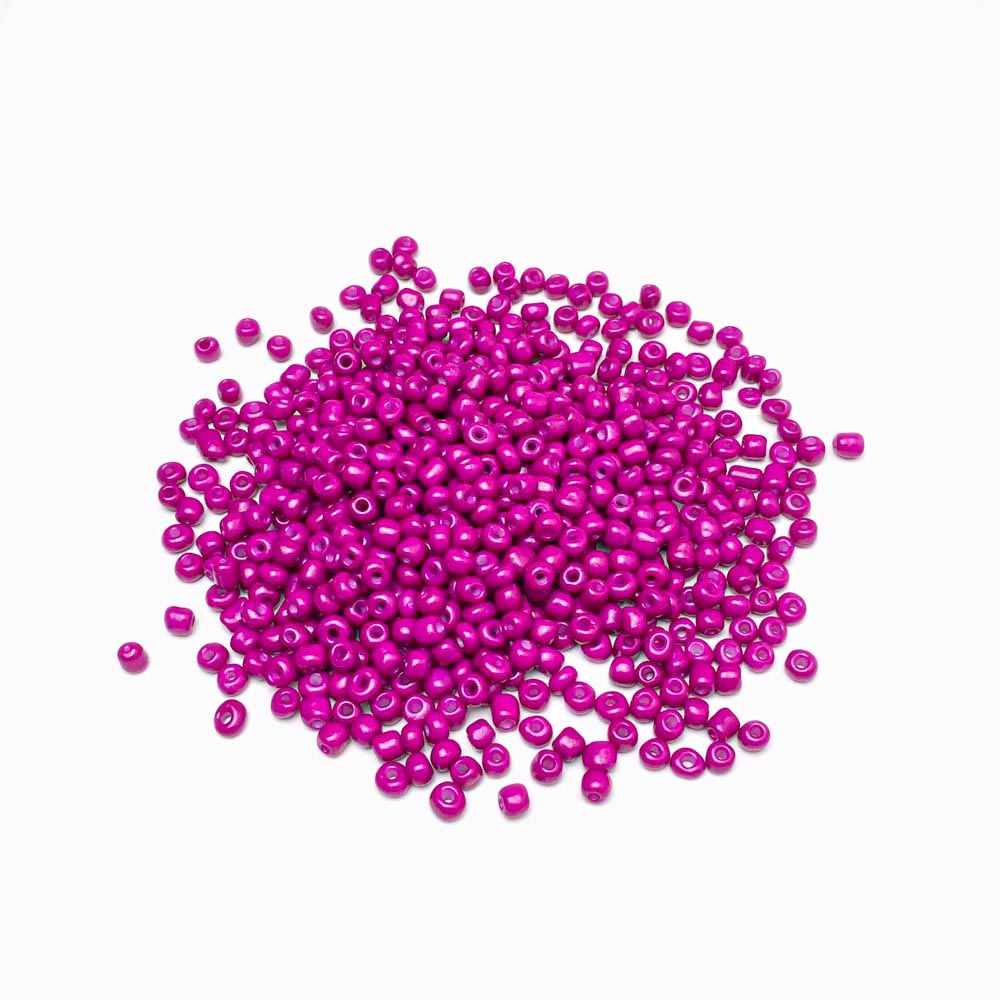 Missanga de vidro 4mm roxo vermelho