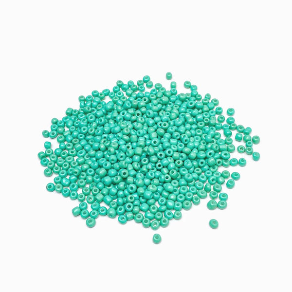 Missanga de vidro 4mm turquesa