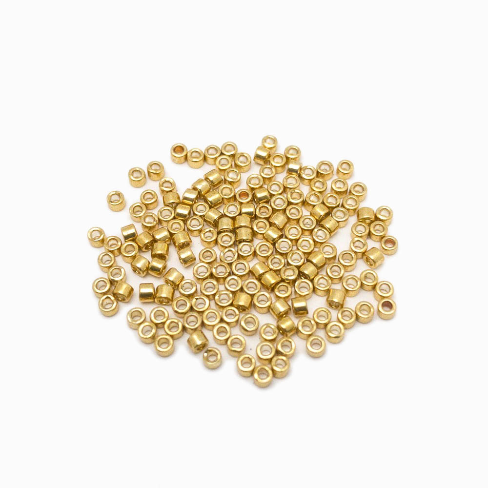 Missanga miyuki delica 2mm dourado