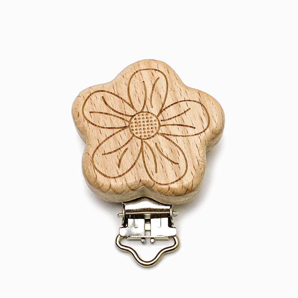Mola Chucha Madeira Flor 40x40mm